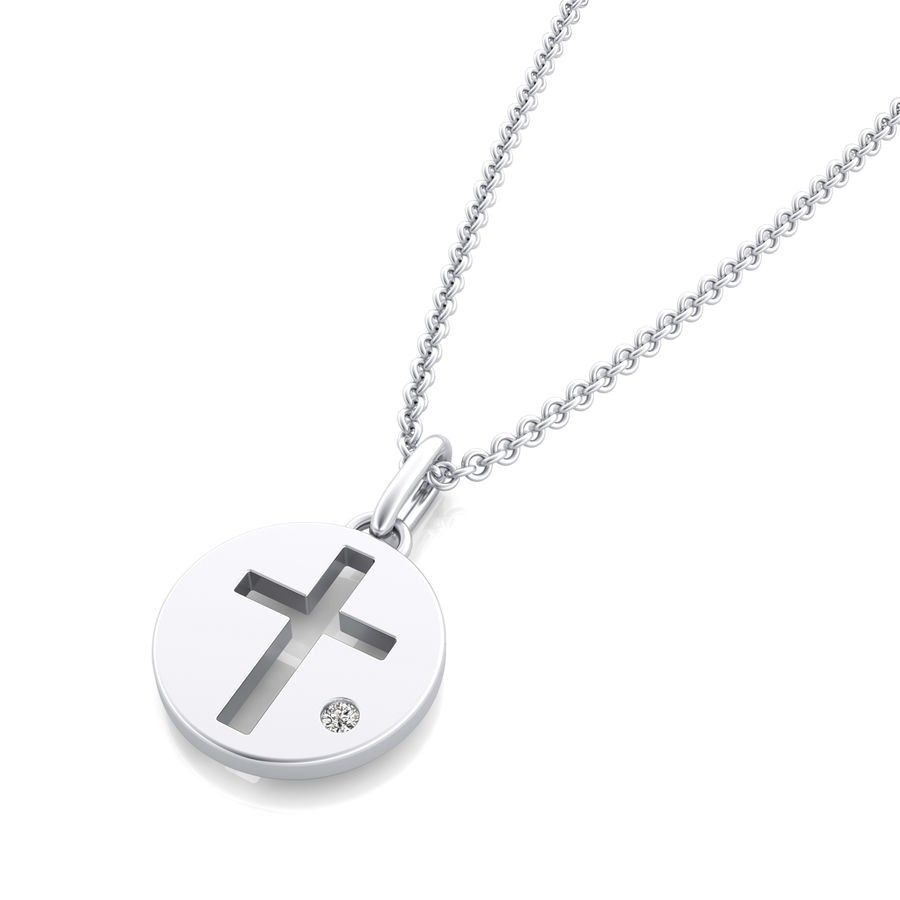 Cross Coin Pendant
