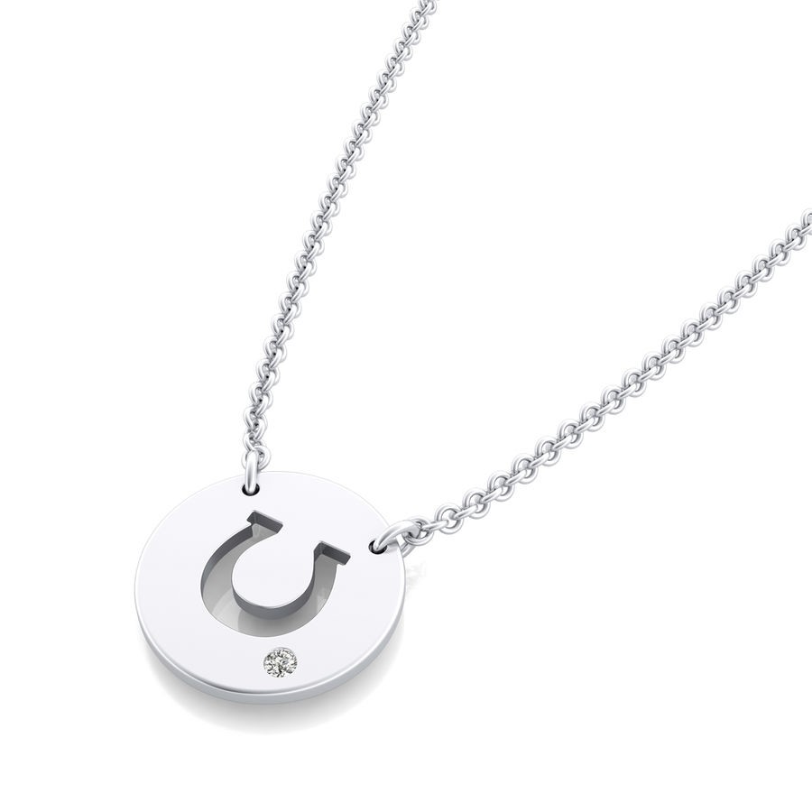 Horseshoe Coin Pendant