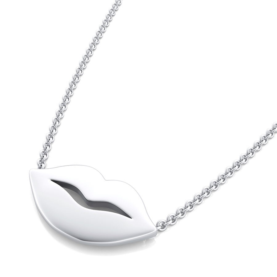 Lips Coin Pendant