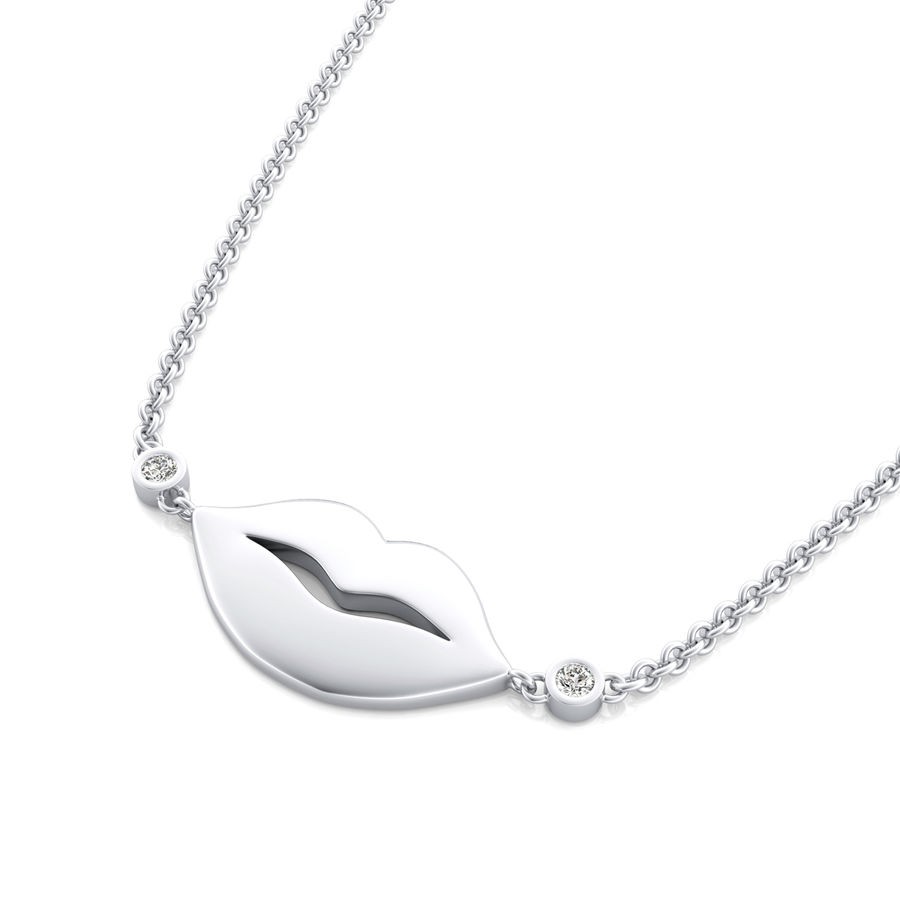 Lips Coin Pendant