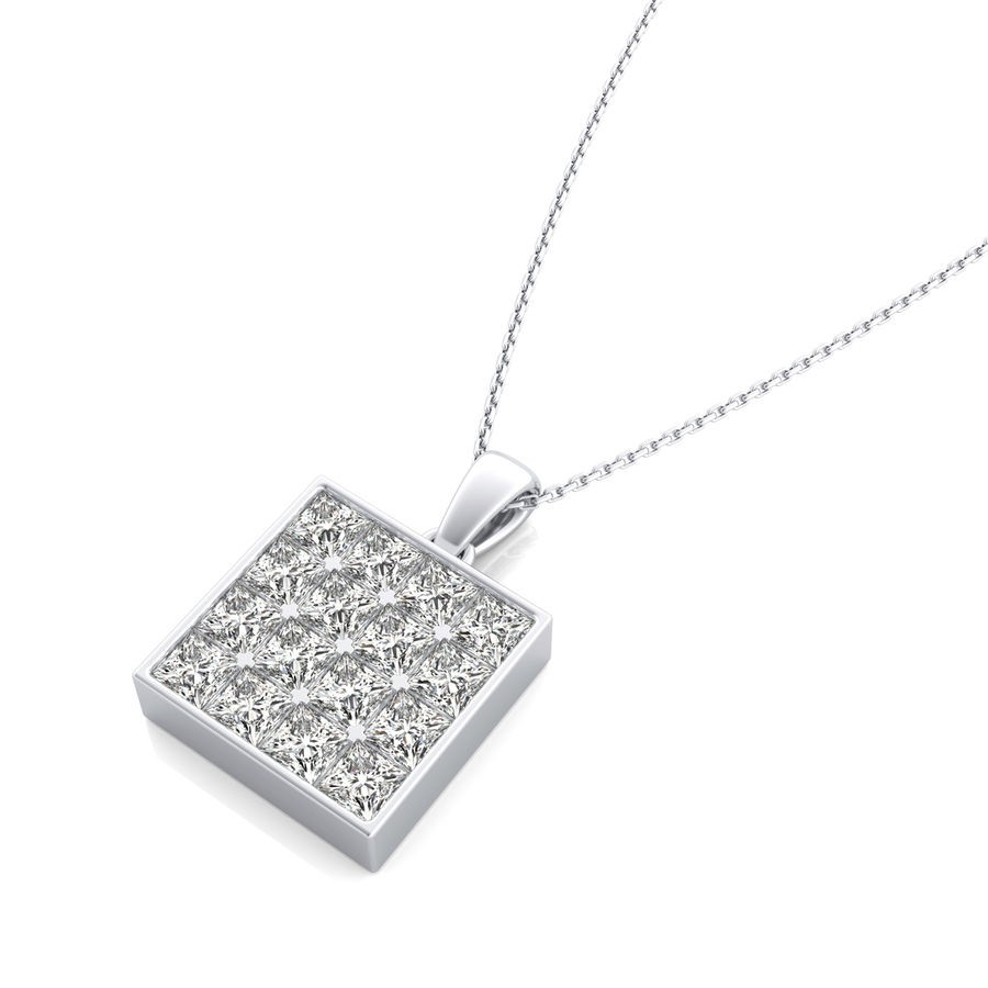 Bezel Cluster Pendants