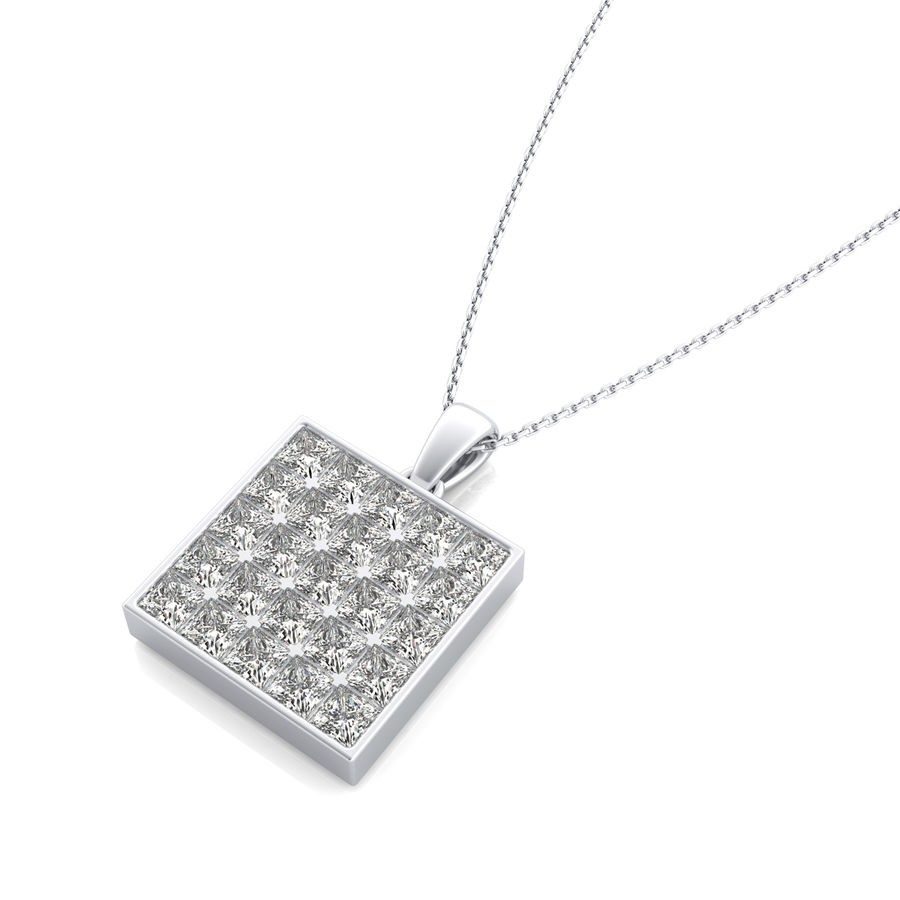 Bezel Cluster Pendants