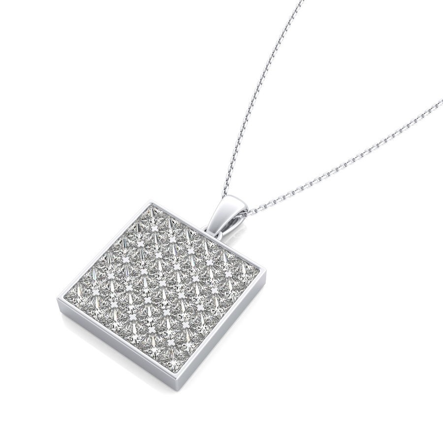 Bezel Cluster Pendants