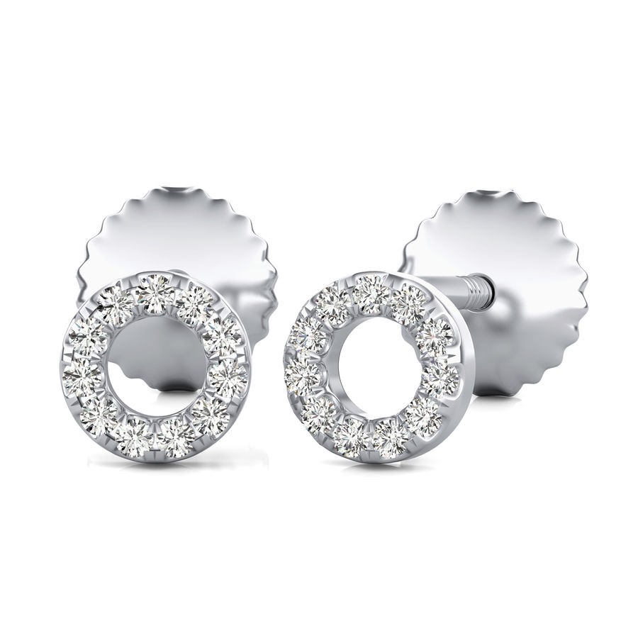 Circle Stud Earrings