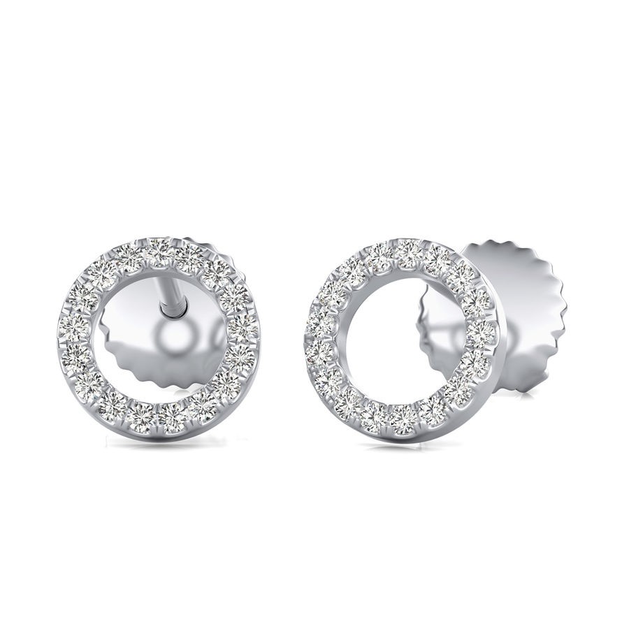 Circle Stud Earrings