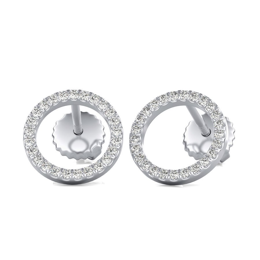 Circle Stud Earrings