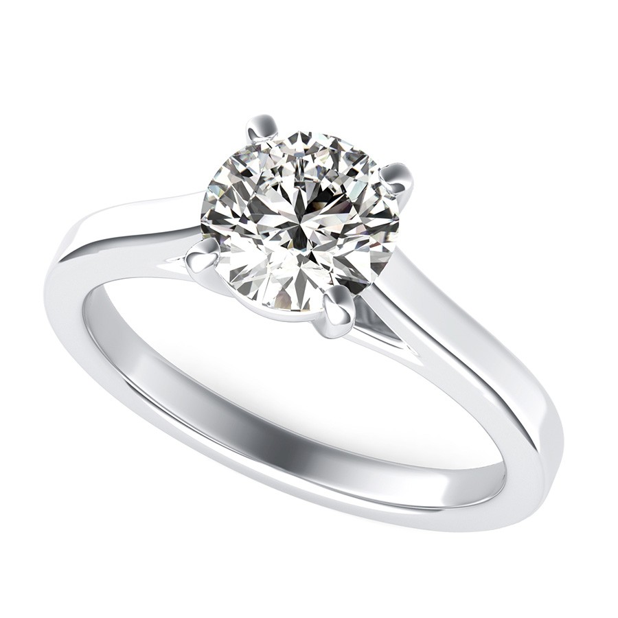 Trellis Cathedral Solitaire Engagement Ring