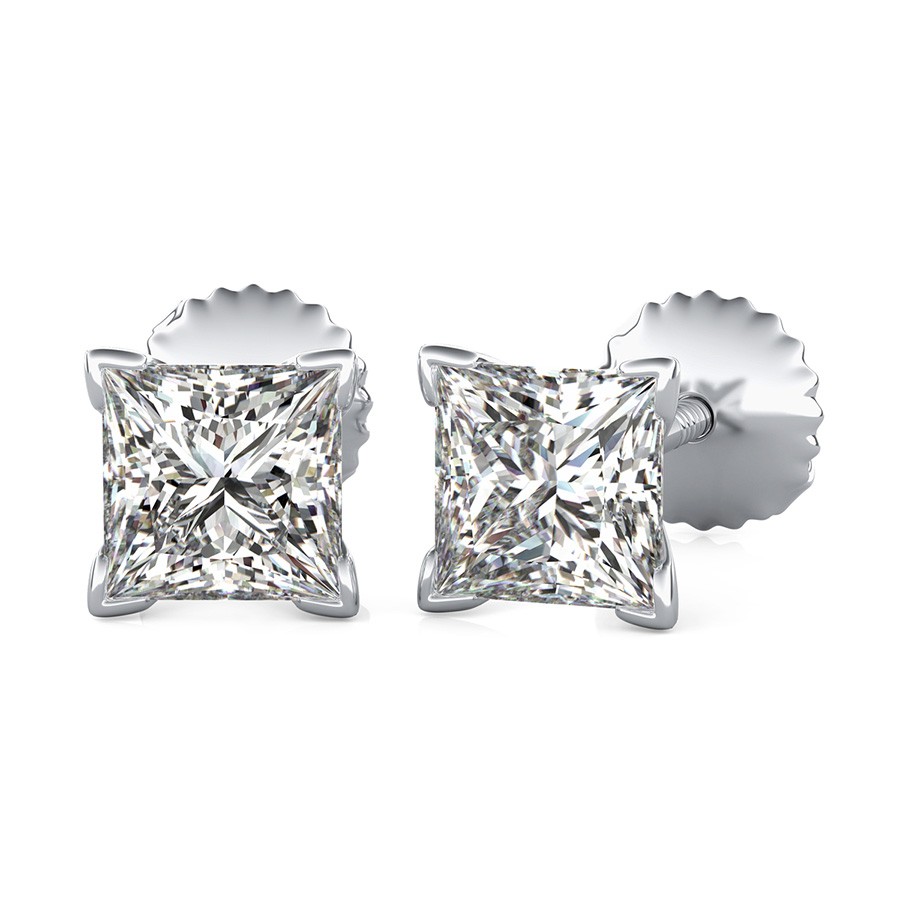 V Prong Martini Stud Earrings