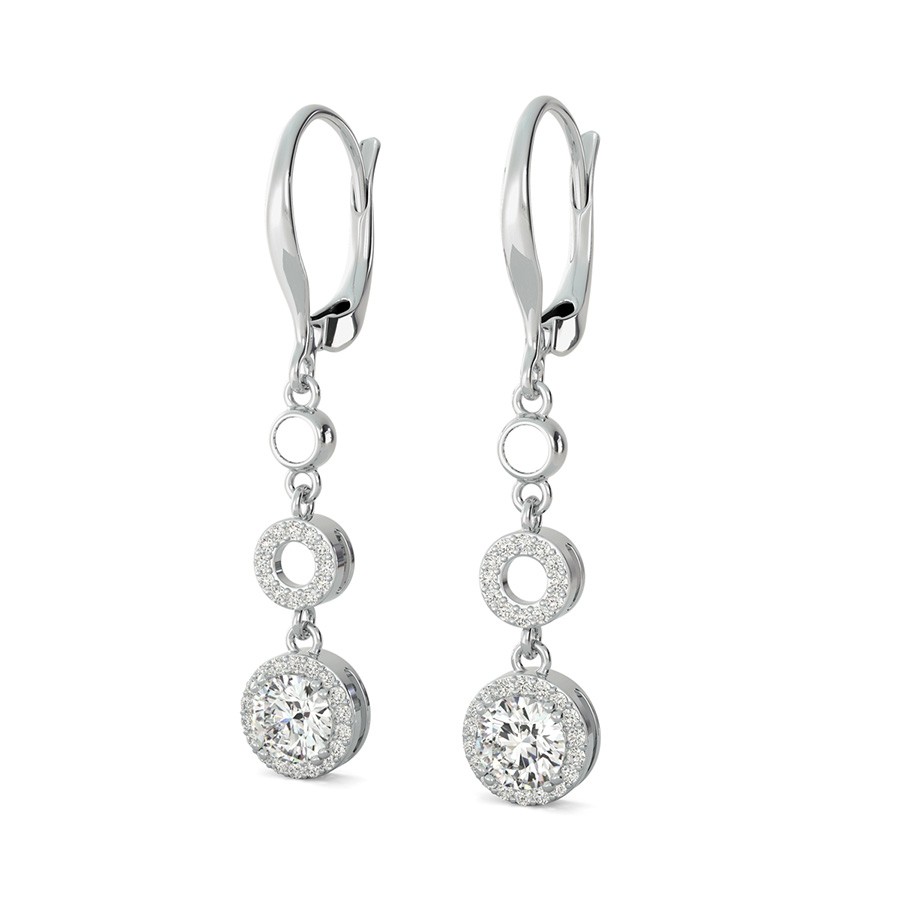 Halo Drop Earrings