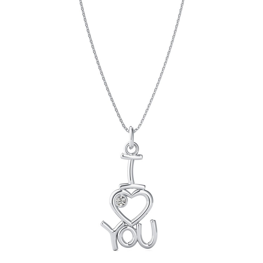 "I Love You" Heart Pendant