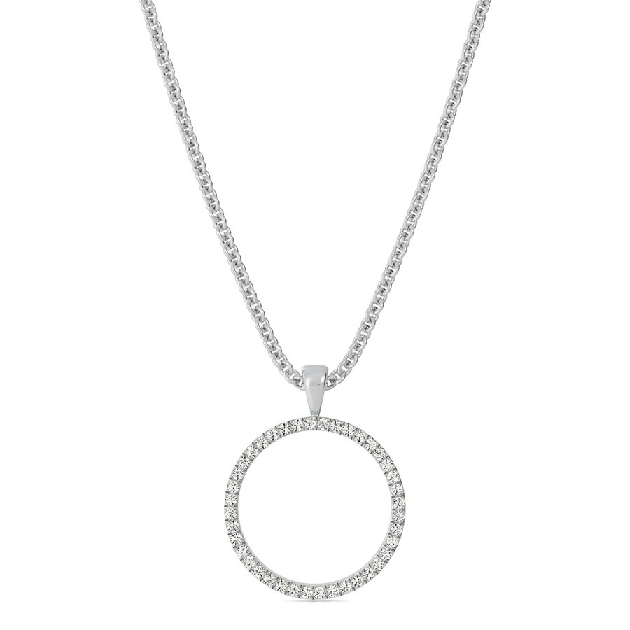 Open Circle Shaped Pendant