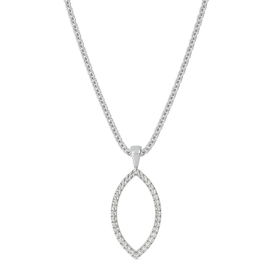 Open Marquise Shaped Pendant