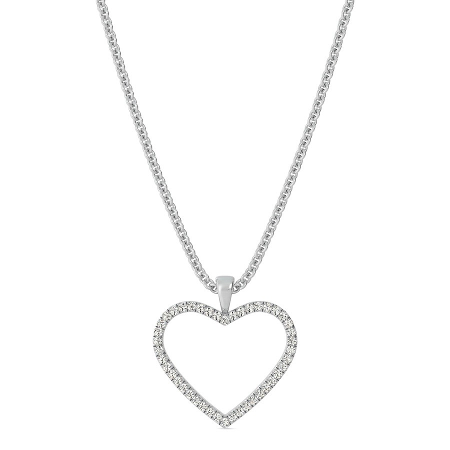 Open Heart Shaped Pendant