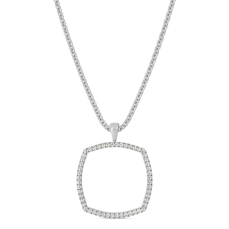 Open Cushion Shaped Pendant