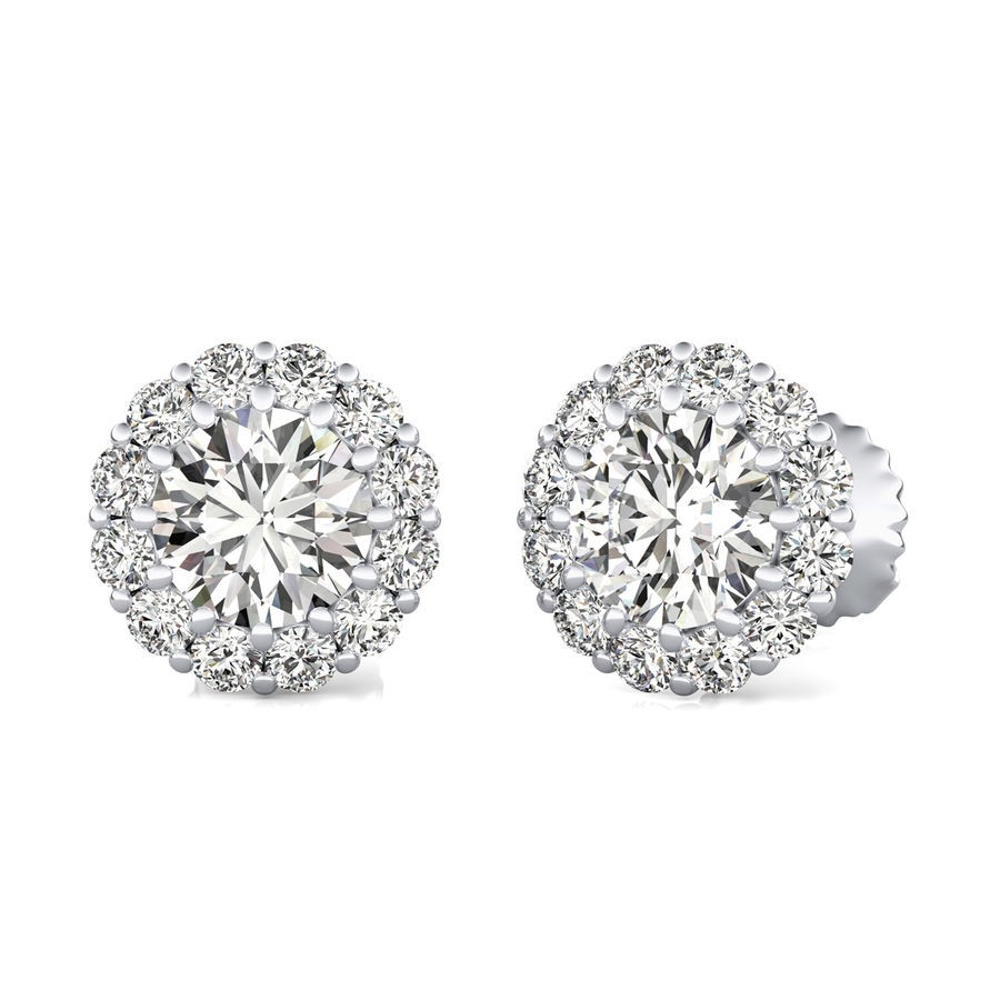 Halo Stud Earrings