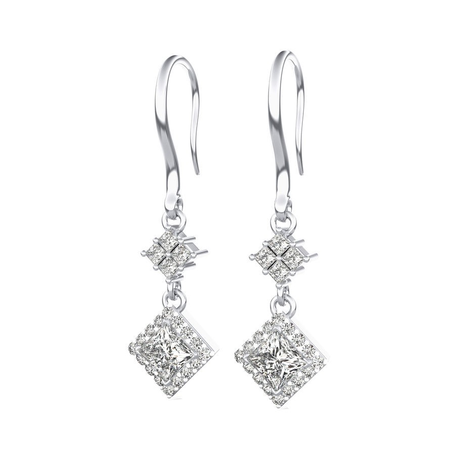 Halo Lever Back Earrings