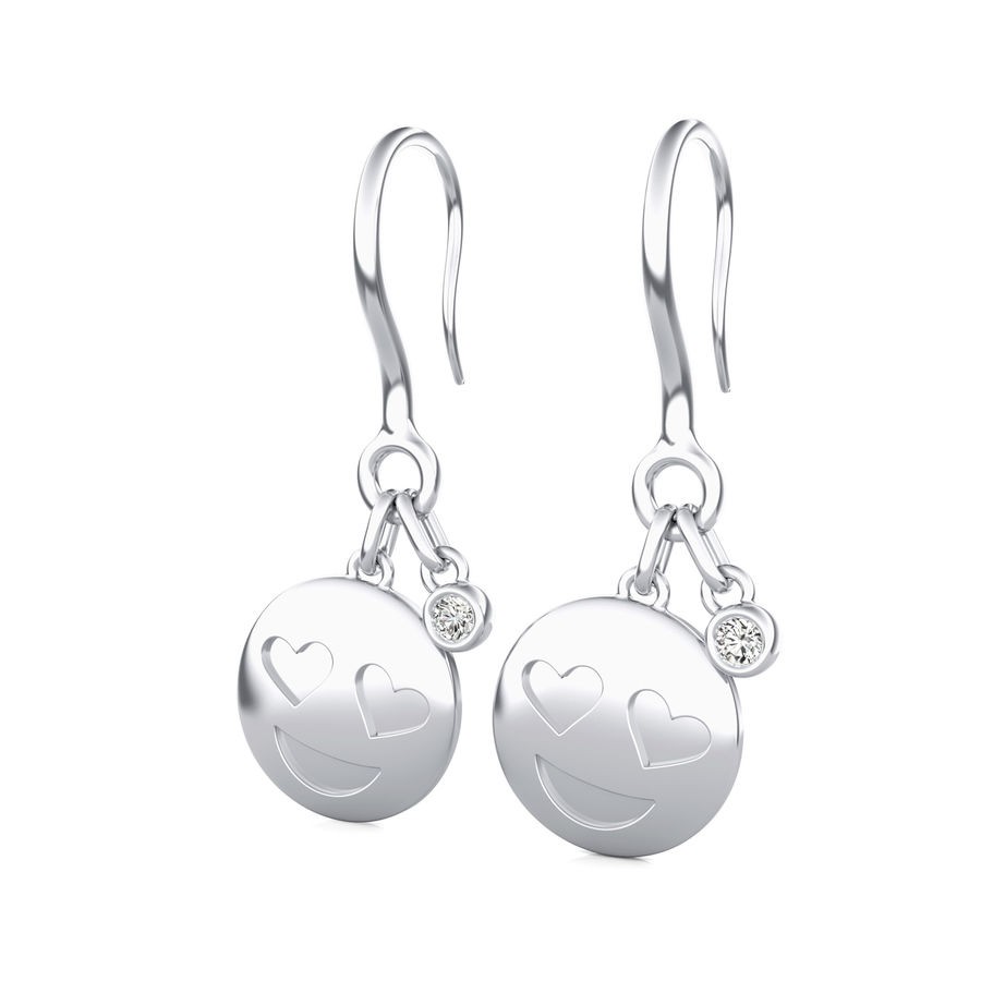 Emoji Heart Eye Earrings