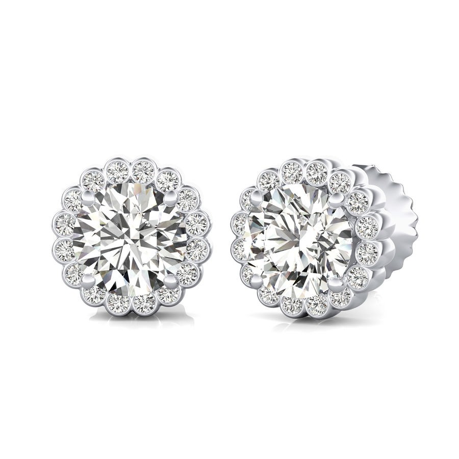 Halo Stud Earrings