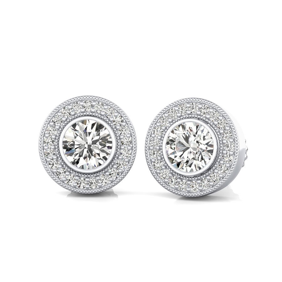 Halo Stud Earrings