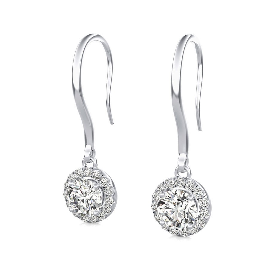Halo Lever Back Earrings