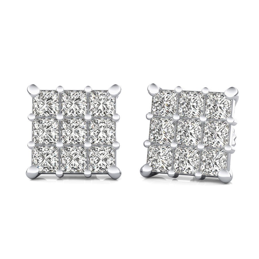 Cluster Stud Earrings