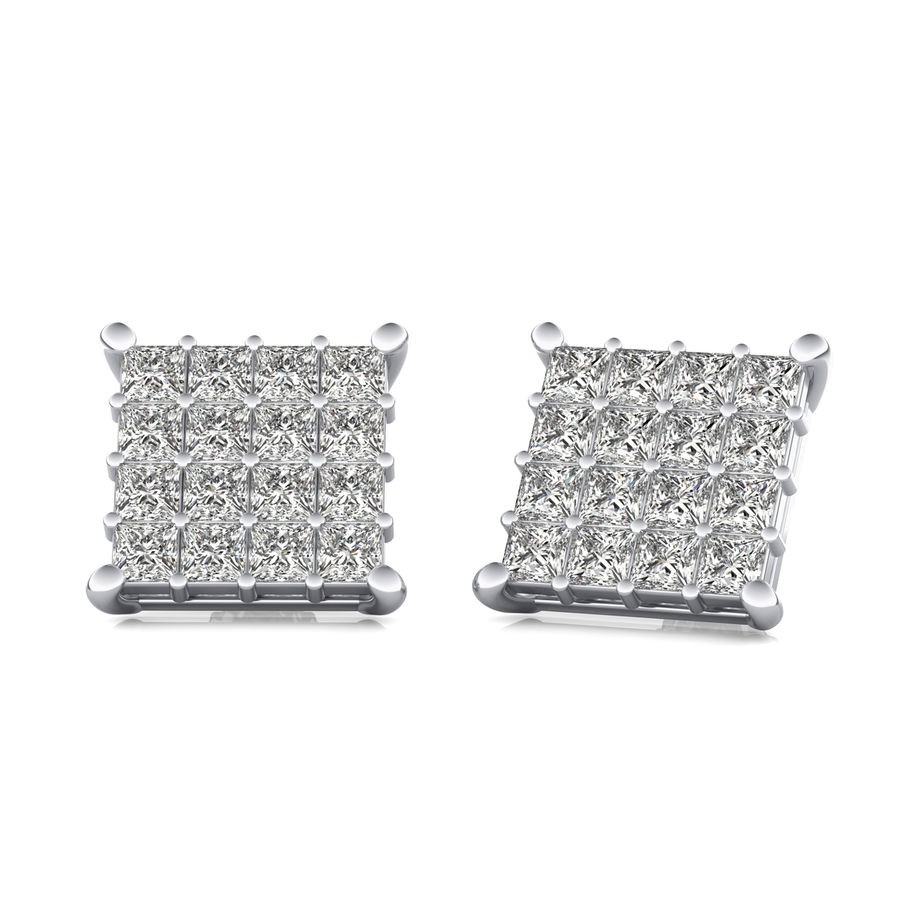 Cluster Stud Earrings