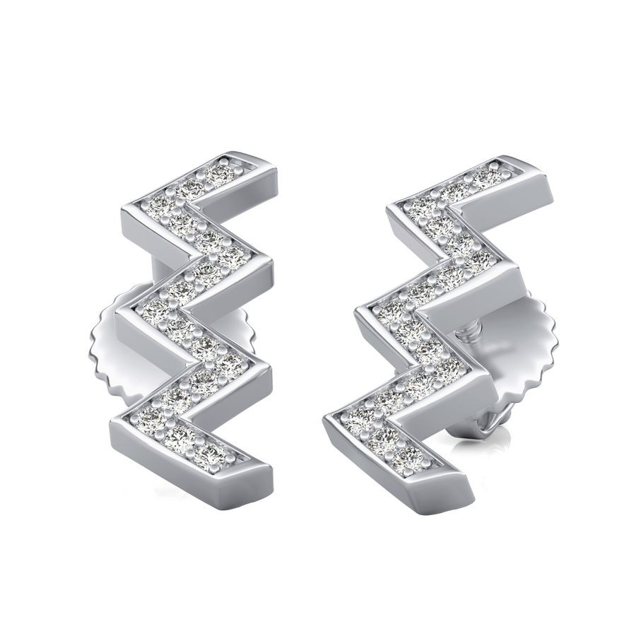 Chevron Stud Earrings