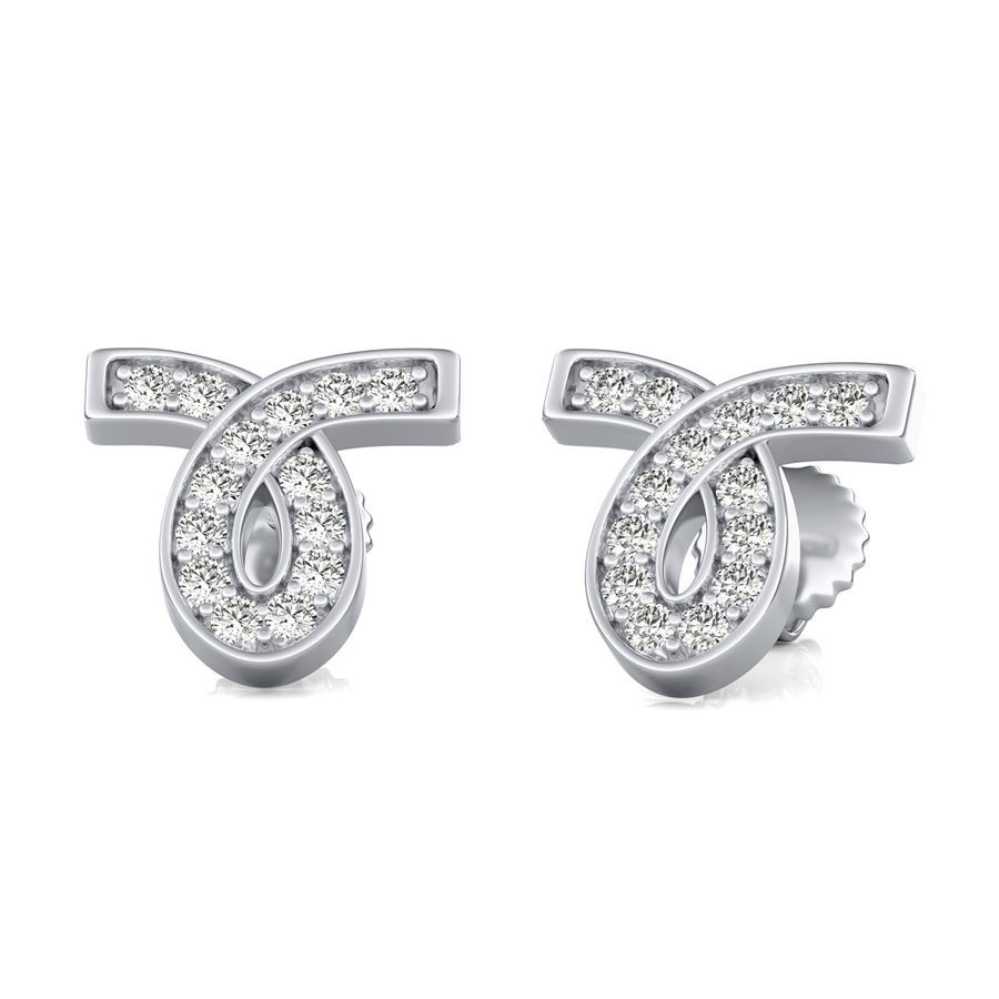 Ribbon Stud Earrings
