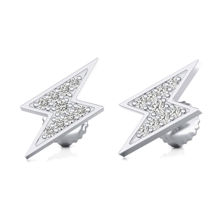 Lightning Stud Earrings