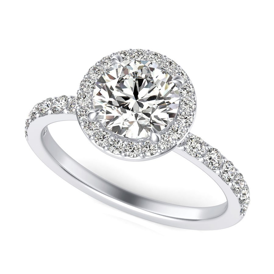 Halo Engagement Ring