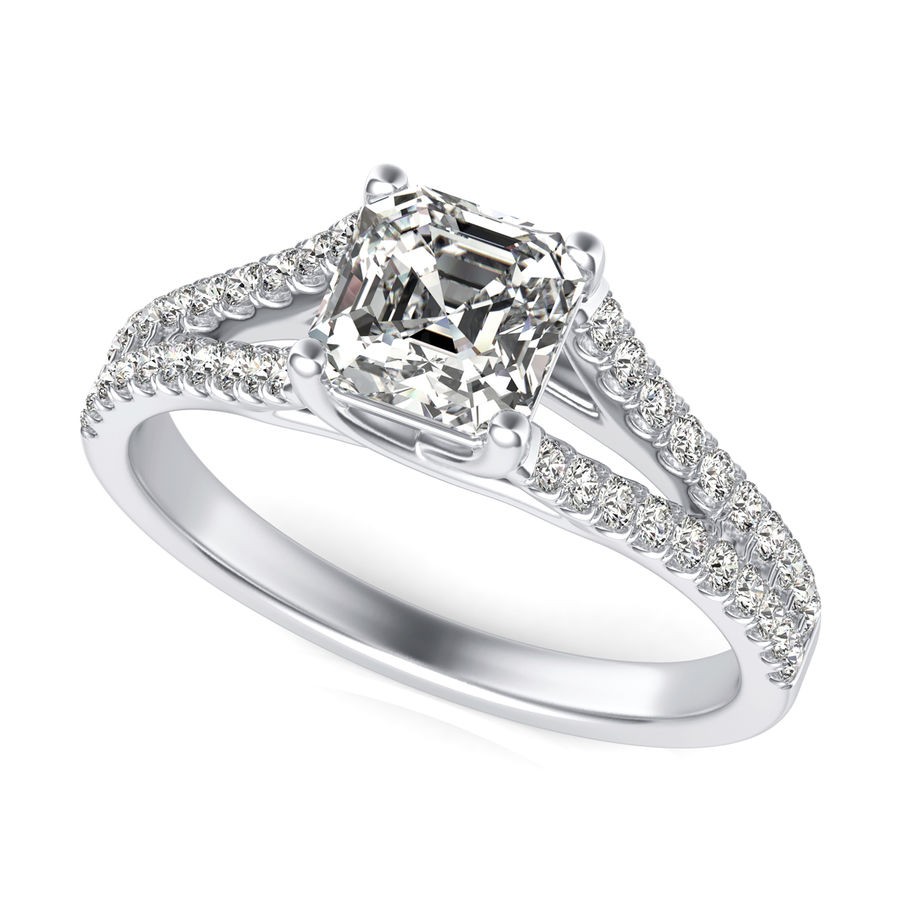 Split Shank Engagement Ring