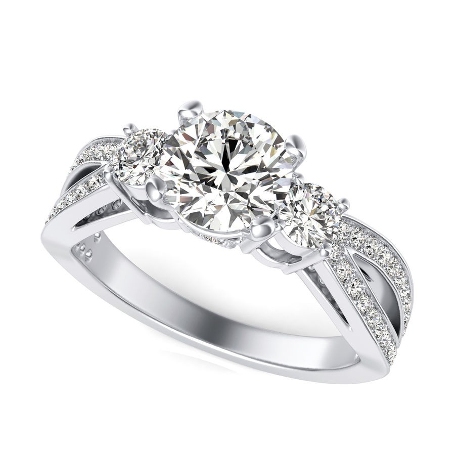 Three Stone Engagement Ring