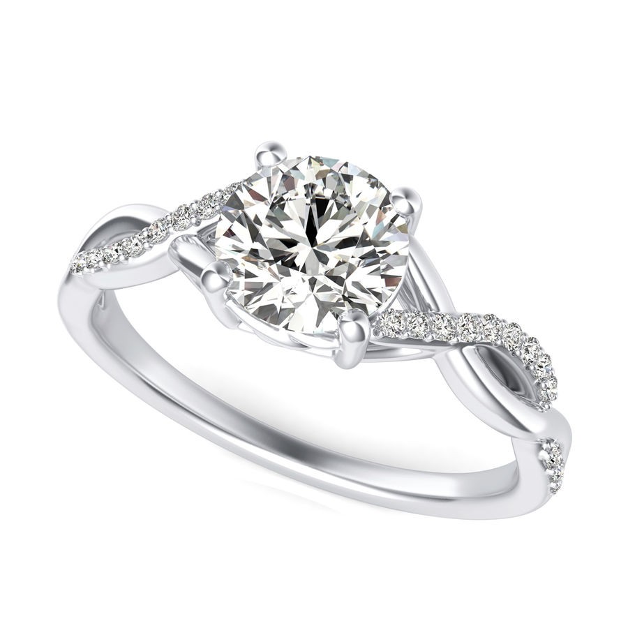 Twist Engagement Ring