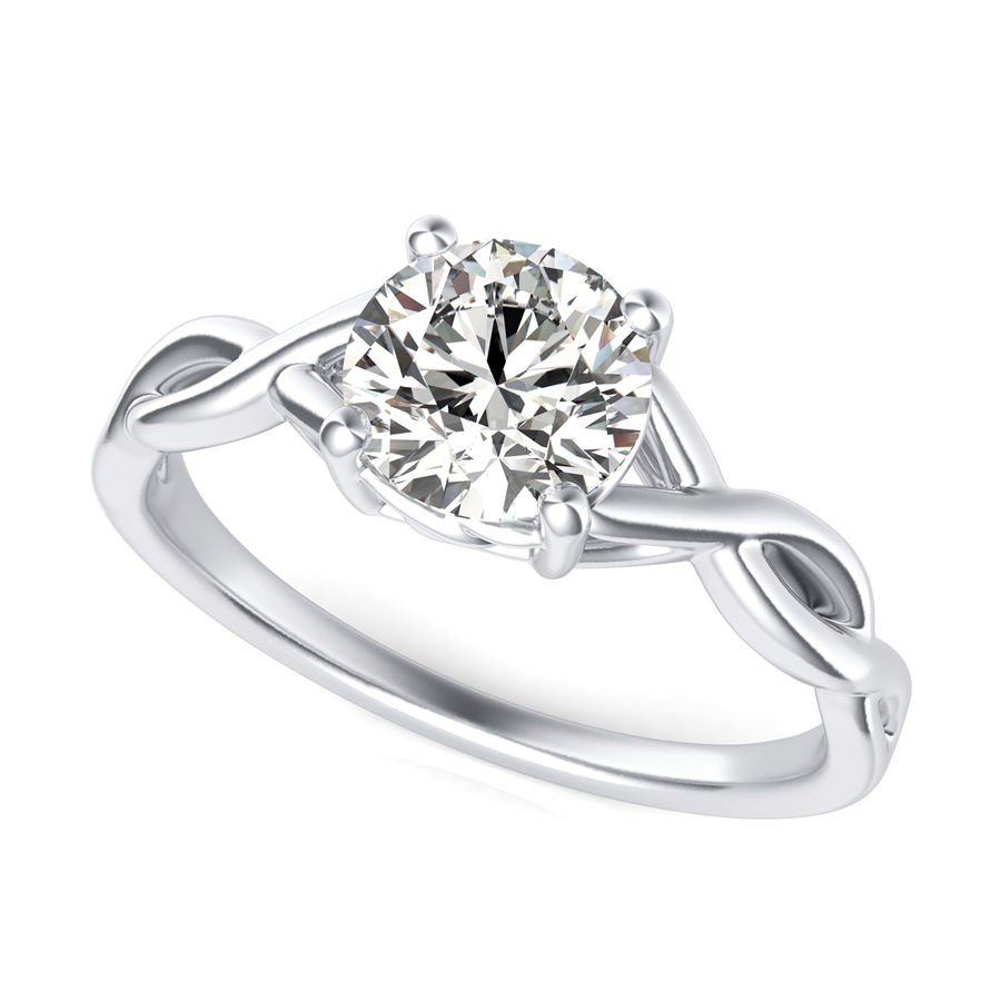 Twist Engagement Ring