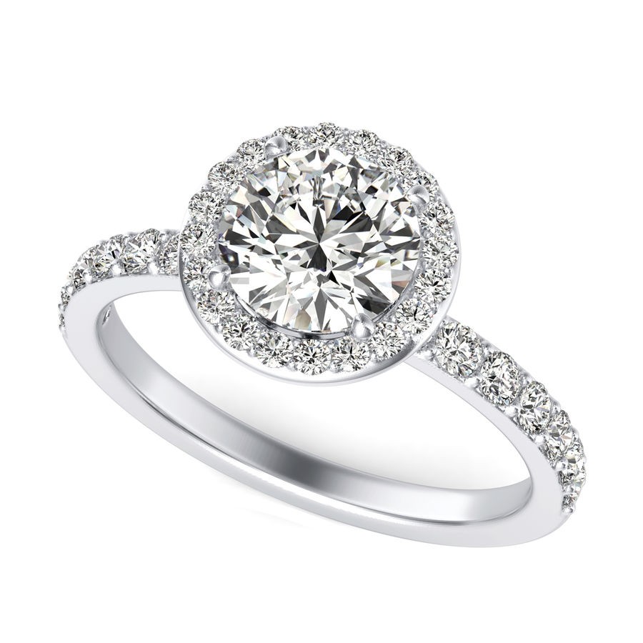 Halo Engagement Ring