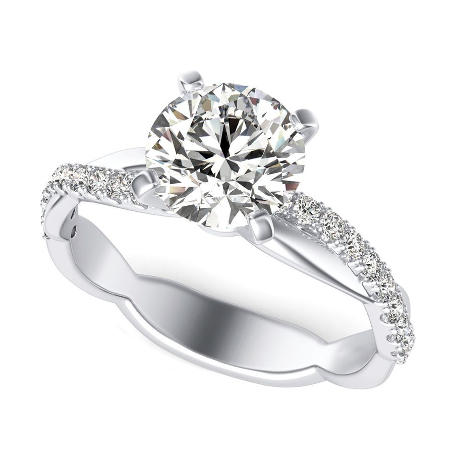 Twist Engagement Ring