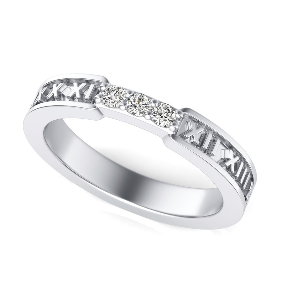 Roman Numbers Fashion Ring