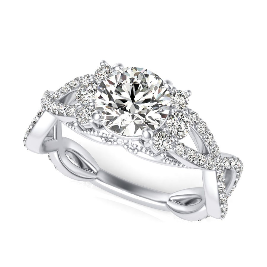 Twist Engagement Ring