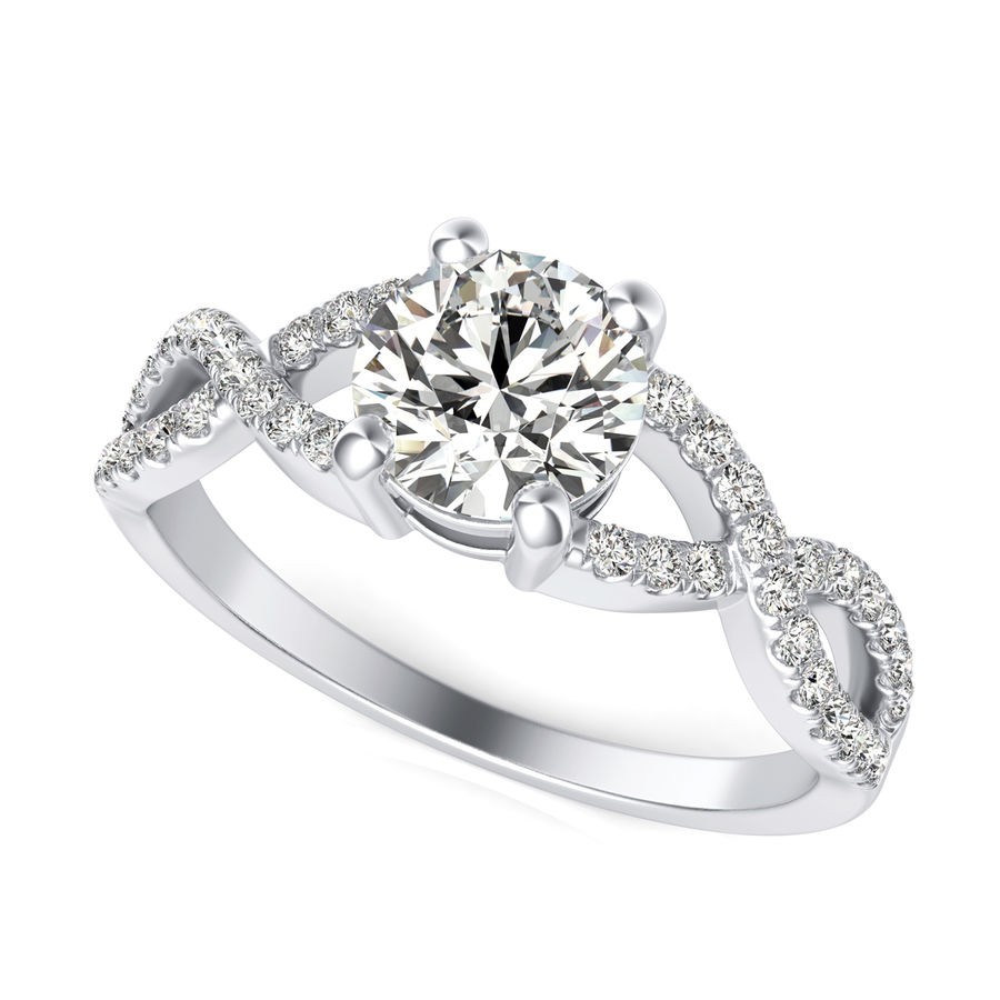 Twist Engagement Ring