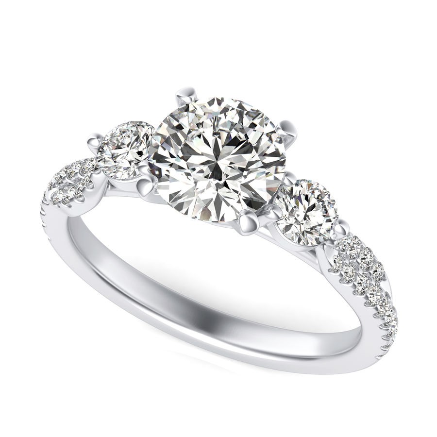 Twist Engagement Ring