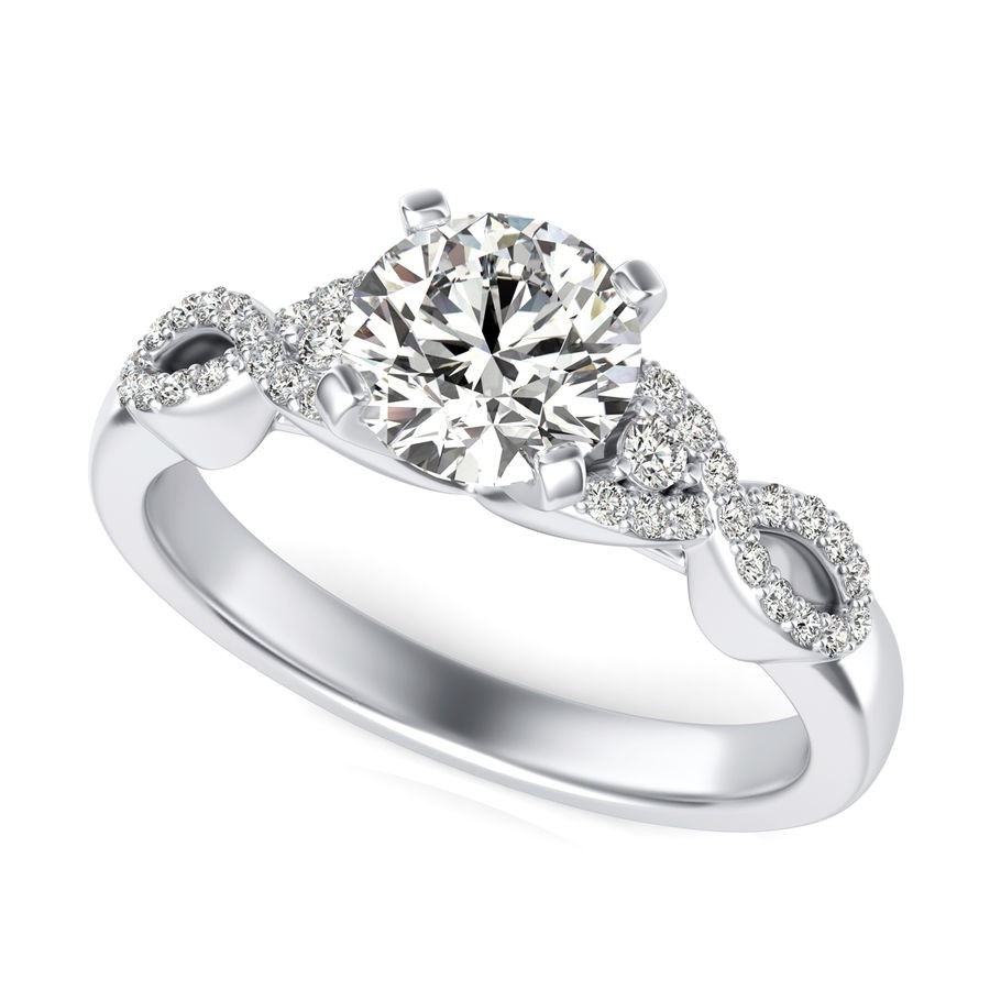 Twist Engagement Rings