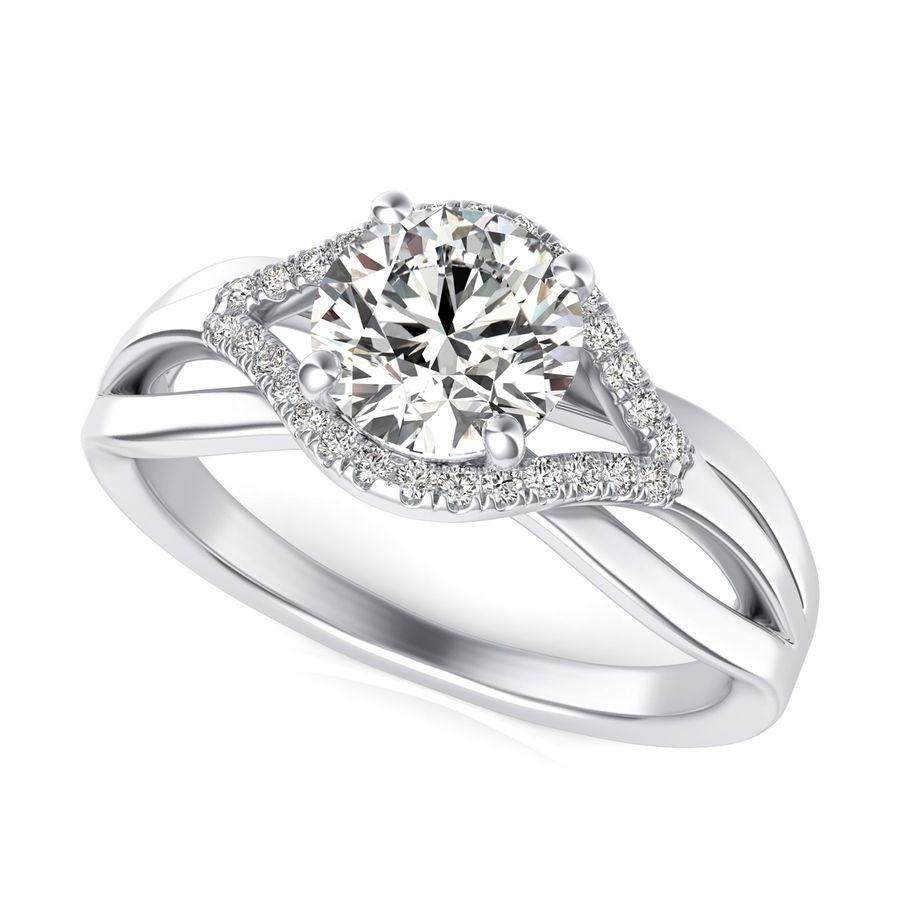 Split Shank Engagement Ring