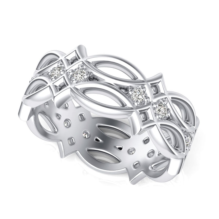 Diamond and Loop Ring