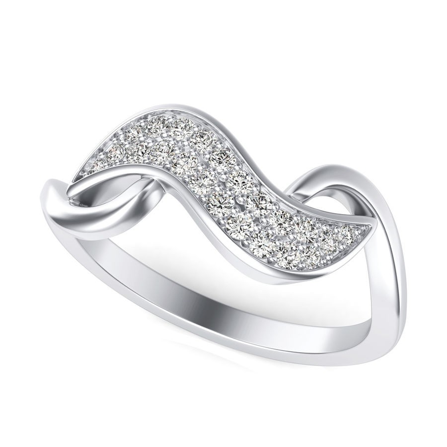 Twist Pave Fashion Ring