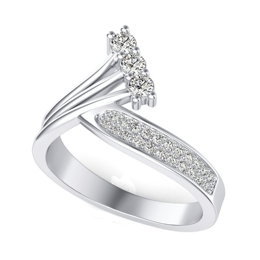 Pave Tree of Life Ring