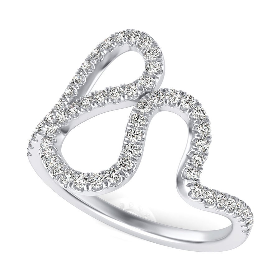 U Prong Twist Fashion Ring