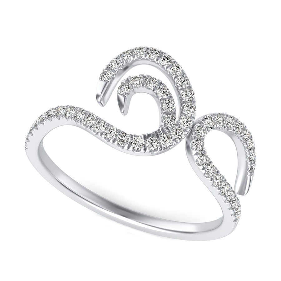 Triple Twist Fashion Ring
