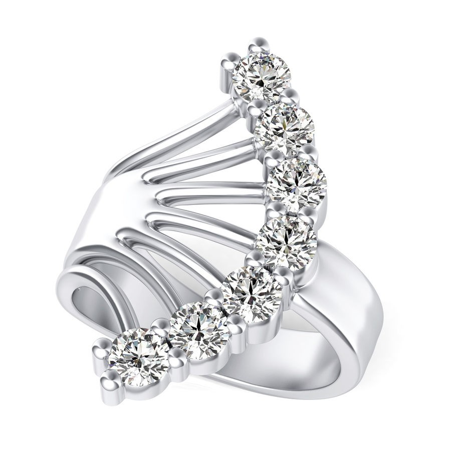7 Stone Tree Fashion Ring