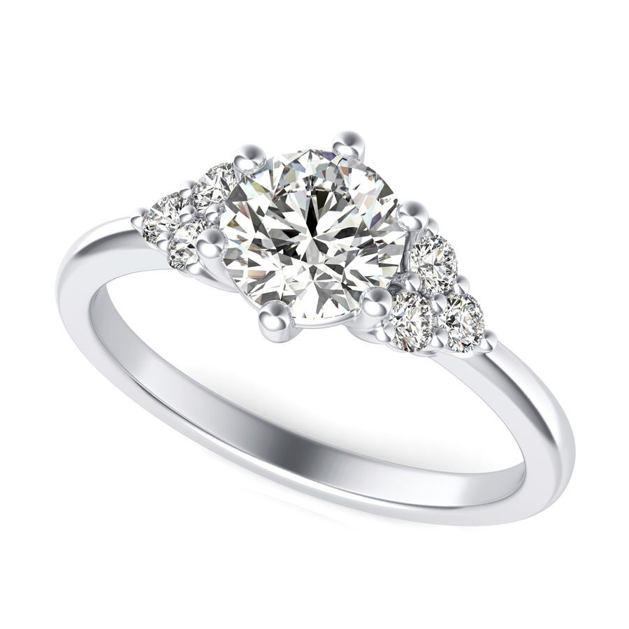 Three Stone Engagement Ring