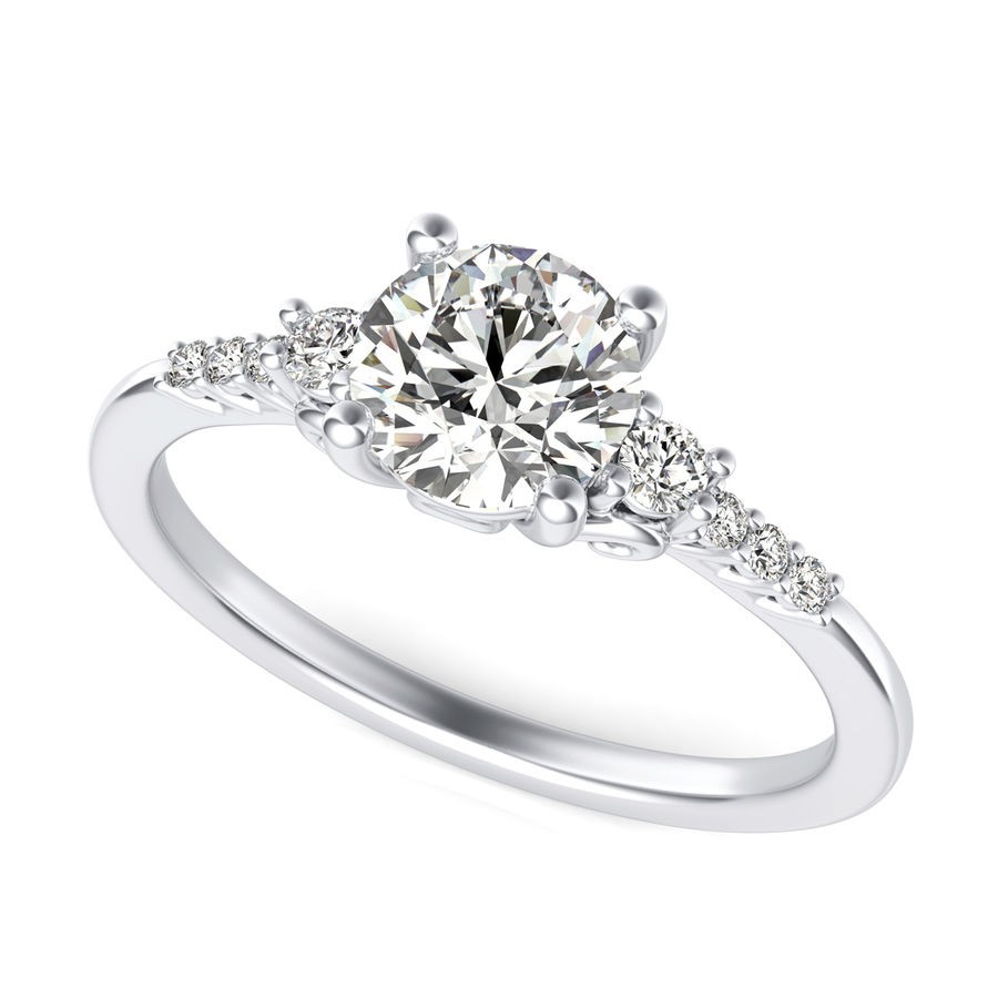Three Stone Engagement Ring